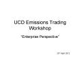 UCD Emissions Trading Workshop PowerPoint PPT Presentation