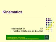 Kinematics