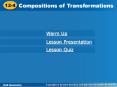 Compositions of Transformations PowerPoint PPT Presentation