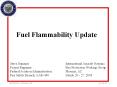 Fuel Flammability Update PowerPoint PPT Presentation