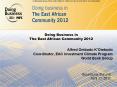 Doing Business in The East African Community 2012 PowerPoint PPT Presentation