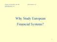 Why Study European Financial Systems? PowerPoint PPT Presentation
