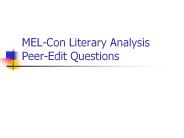 MEL-Con Literary Analysis Peer-Edit Questions