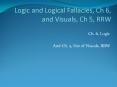 Logic and Logical Fallacies, Ch 6, and Visuals, Ch 5, RRW PowerPoint PPT Presentation