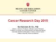 Cancer Research Day 2015 PowerPoint PPT Presentation