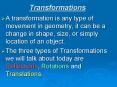 Transformations PowerPoint PPT Presentation