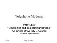 Telephone Modems