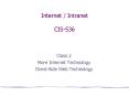 Internet / Intranet CIS-536 PowerPoint PPT Presentation
