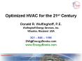 Optimized HVAC for the 21st Century PowerPoint PPT Presentation