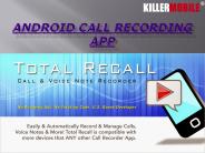 Android Phone Recording App