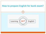 How to prepare English for Bank Exam ?
