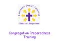 Congregation Preparedness Training PowerPoint PPT Presentation