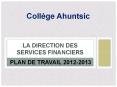 La Direction des services financiers PowerPoint PPT Presentation