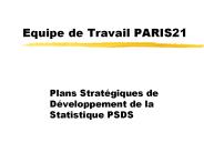 Equipe de Travail PARIS21