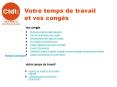 VOTRE TEMPS DE TRAVAIL ET VOS CONGES PowerPoint PPT Presentation