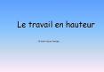 Le travail en hauteur PowerPoint PPT Presentation