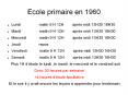 Ecole primaire en 1960 PowerPoint PPT Presentation