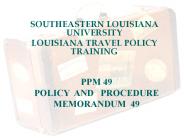 SOUTHEASTERN LOUISIANA UNIVERSITY