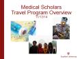 Medical Scholars Travel Program Overview 11/13/14 PowerPoint PPT Presentation