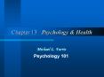 Chapter 13 : Psychology PowerPoint PPT Presentation