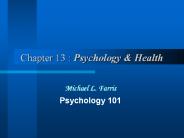 Chapter 13 : Psychology