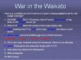 War in the Waikato PowerPoint PPT Presentation