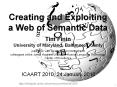 Creating and Exploiting a Web of Semantic Data PowerPoint PPT Presentation