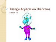 Triangle Application Theorems