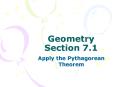 Geometry Section 7.1 PowerPoint PPT Presentation