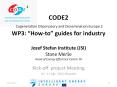 CODE2 Cogeneration Observatory and Dissemination Europe 2 WP3:  PowerPoint PPT Presentation