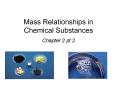 Mass Relationships in Chemical Substances PowerPoint PPT Presentation