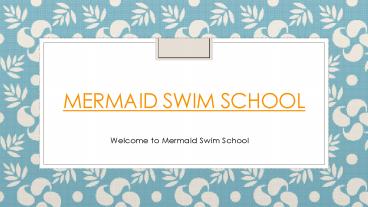 Mermaid Swim School