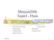 Mission2006 Team3 - Flora