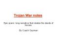 Trojan War notes PowerPoint PPT Presentation