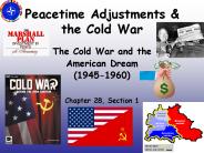 Peacetime Adjustments