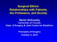 Surgical Ethics: Relationships with Patients, the Profession, and Society PowerPoint PPT Presentation