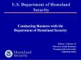 U.S. Department of Homeland Security PowerPoint PPT Presentation