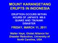 MOUNT KARANGETANG ERUPTS IN INDONESIA PowerPoint PPT Presentation