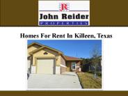 Homes For Rent In Killeen, Texas