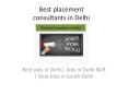 Best-placement-consultants-in-Delhi PowerPoint PPT Presentation