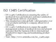 iso 13485 certification by URSindia