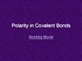 Polarity in Covalent Bonds PowerPoint PPT Presentation