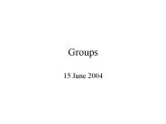 Groups