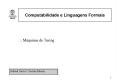Computabilidade e Linguagens Formais PowerPoint PPT Presentation