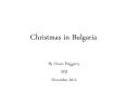 Christmas in Bulgaria PowerPoint PPT Presentation