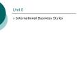 International Business Styles PowerPoint PPT Presentation