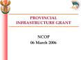 PROVINCIAL INFRASTRUCTURE GRANT PowerPoint PPT Presentation