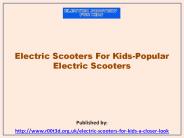 Popular Electric Scooters