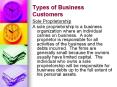 Types of Business Customers PowerPoint PPT Presentation