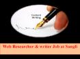 Web Researcher & writer Job at Sangli PowerPoint PPT Presentation
